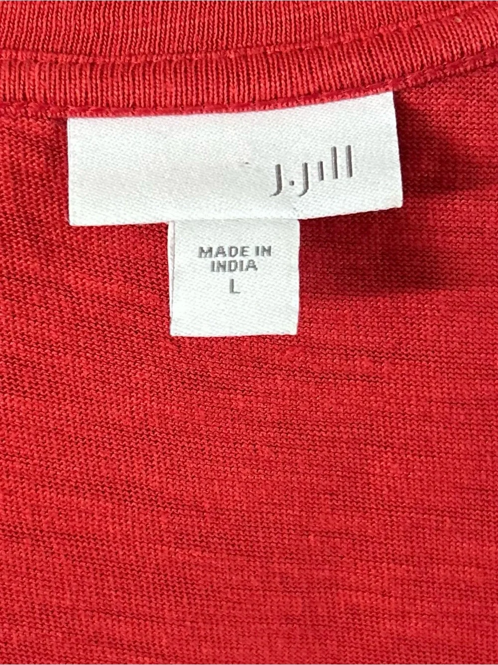 J Jill Coral Red Sleeveless POCKETS Swing A-line Tank Dress, size L - Picture 6 of 10